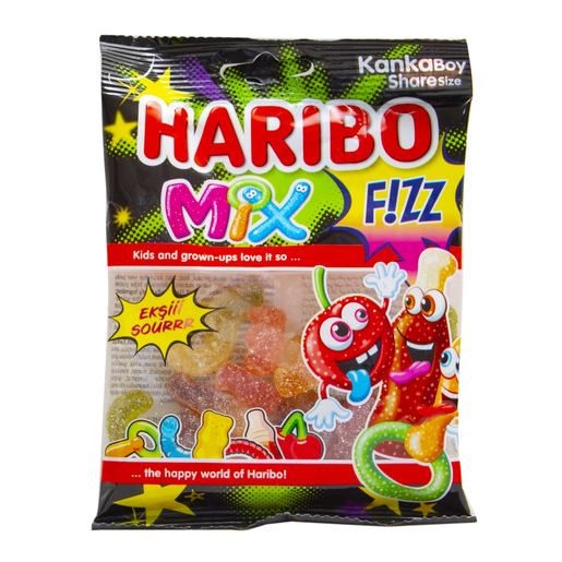 Buy Haribo Fizz Mix Flavour Jelly Candy 70g Online - Lulu Hypermarket UAE