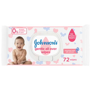 Johnson's Baby Wipes Gentle All Over 72 pcs