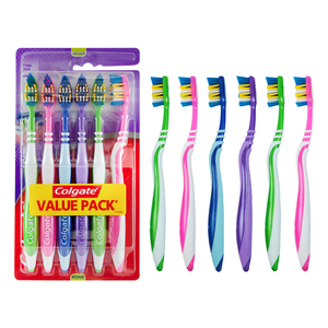 Colgate Toothbrush Zig Zag Medium Assorted 6 pcs