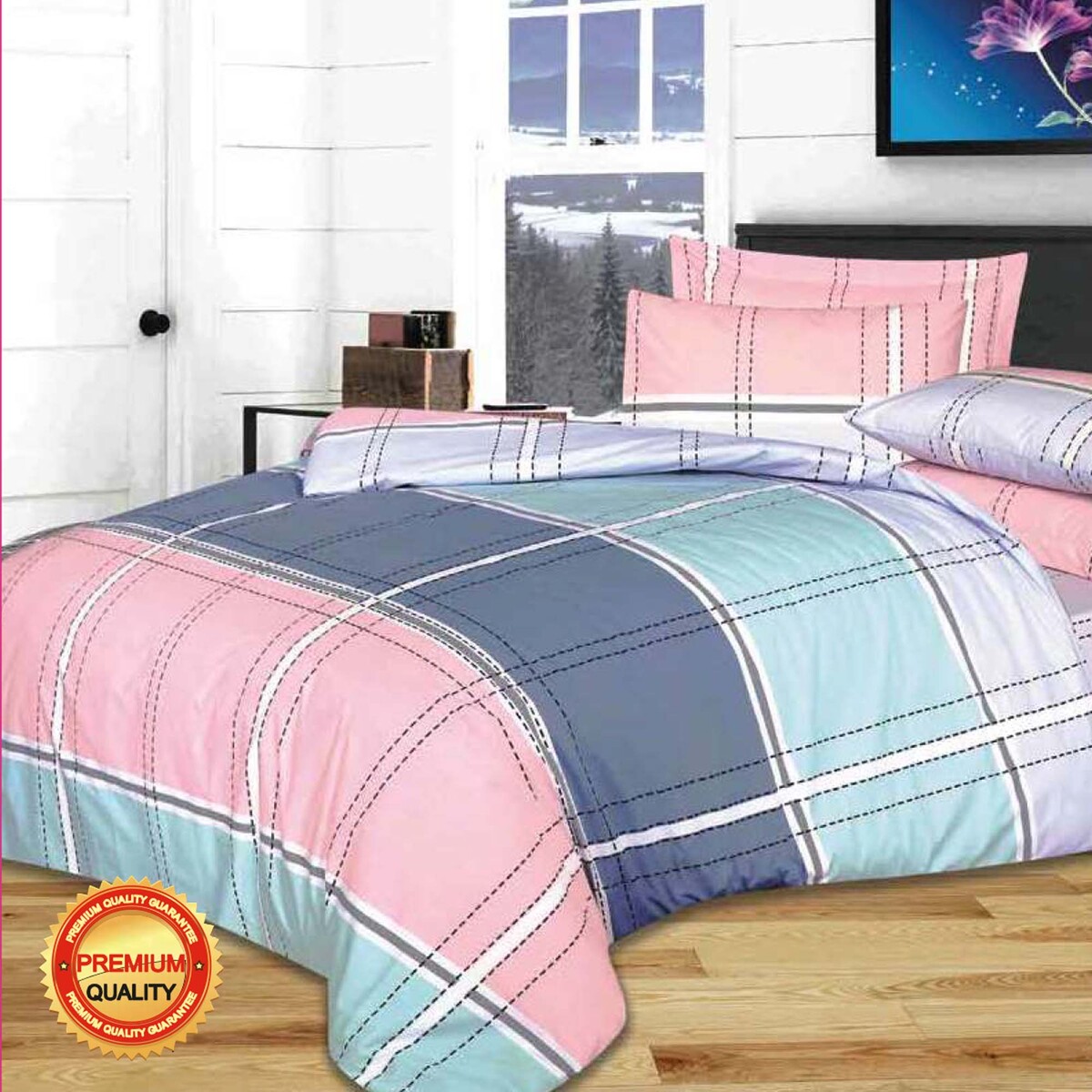 قم بشراء Bravo Bed Sheet King 190tc Assorted Color And Designs Online At Best Price من الموقع من 1975