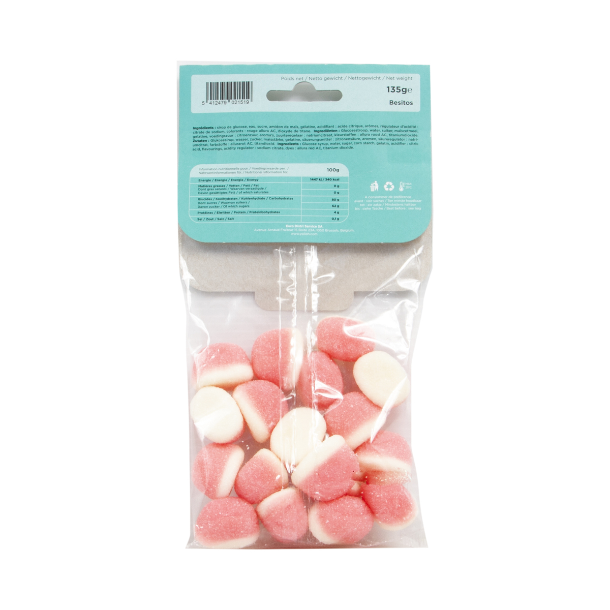 Yolloh Taste Of Pleasure Besitos 135g Candy Bags Lulu Kuwait 7084