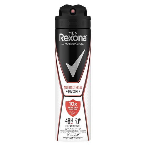 Buy Rexona Men Antiperspirant Deodorant Antibacterial + Invisible 150ml ...