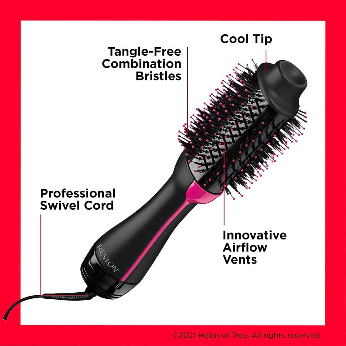 Revlon One-Step Hair Dryer And Volumizer Hot Air Brush 5222