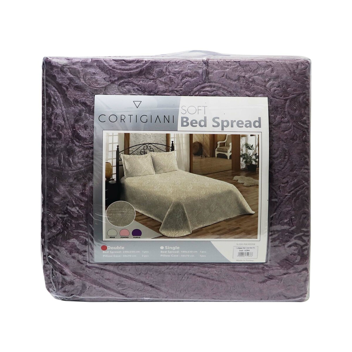Cortigiani Bed Cover Set 3pcs Online At Best Price Quilt Lulu Qatar 5711