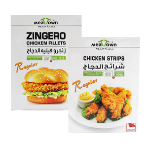 Meat Town Zinger Chicken Fillet 500 g + Chicken Strips 400 g