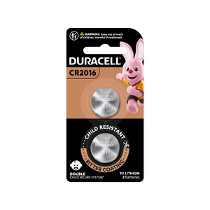 Duracell Specialty 2016 Lithium Coin Battery 3V, pack of 2 (DL2016/CR2016) suitable for use in keyfobs, scales, wearables and medical devices