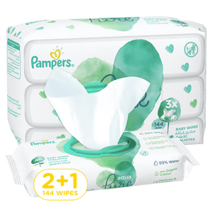 Pampers Baby Wipes Aqua Pure 48 pcs 2+1