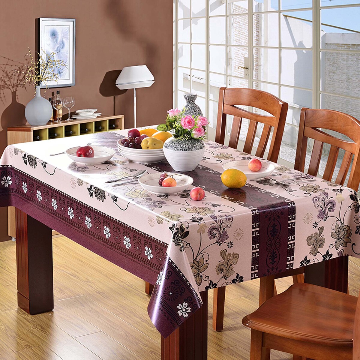 Maple Leaf Table Cloth Printed Size: W152 x L265cm Assorted Colors & Designs