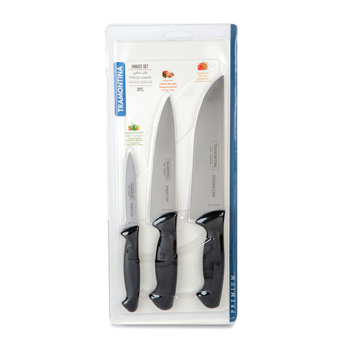 Tramontina Knife Set 3pcs 24499011 Knives Lulu Qatar