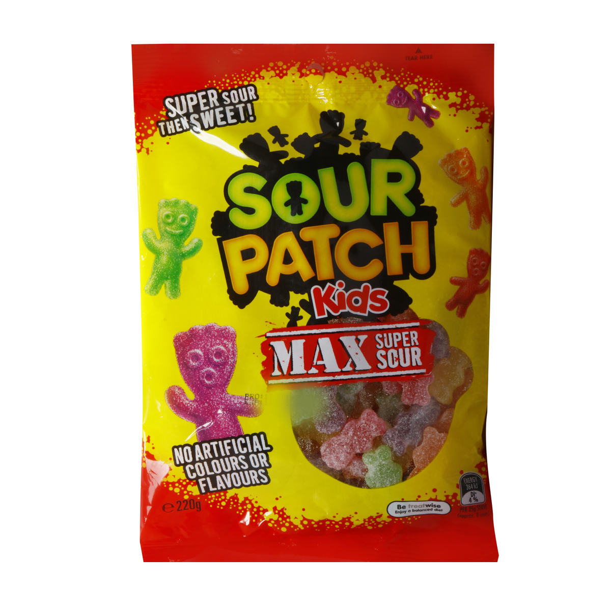 The Natural Confectionary Co Sour Patch Max Super Sour Kids Jelly 220g Gummy Candies Lulu Qatar