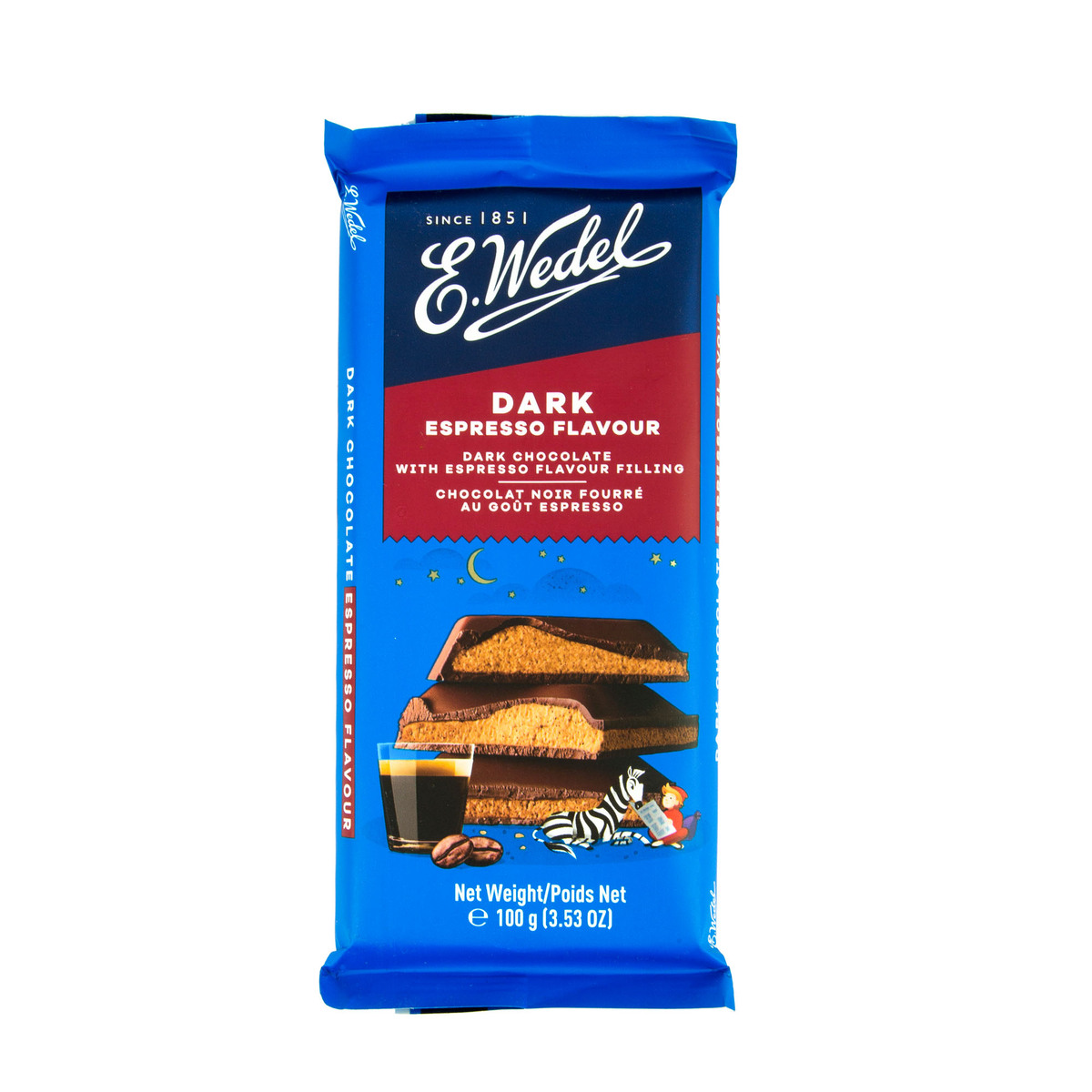 E Wedel Espresso Dark Chocolate 100 g