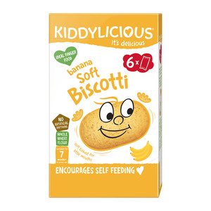Kiddylicious Banana Soft Biscotti For 7 Months 6 x 20 g