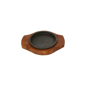 Chefline Cast Iron Sizzler Tray Round 12.5cm