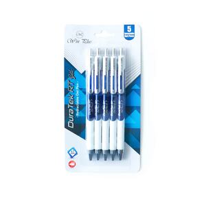 Win Plus Retractable Gel Pen DuraTek RT 0.7mm 5's