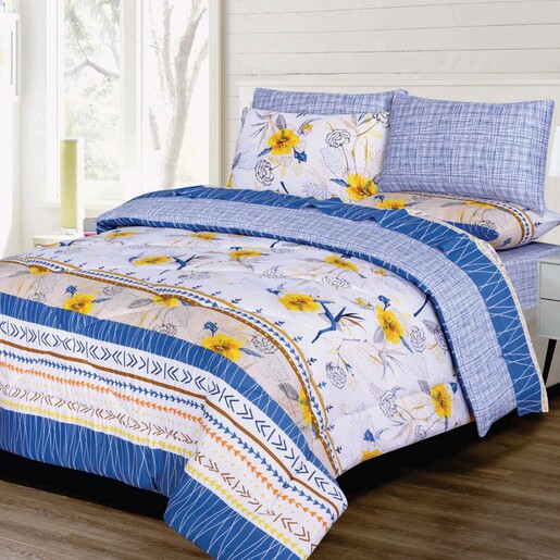 Buy Maple Leaf Comforter Set Queen 6pcs 200 Thread Count Assorted ...