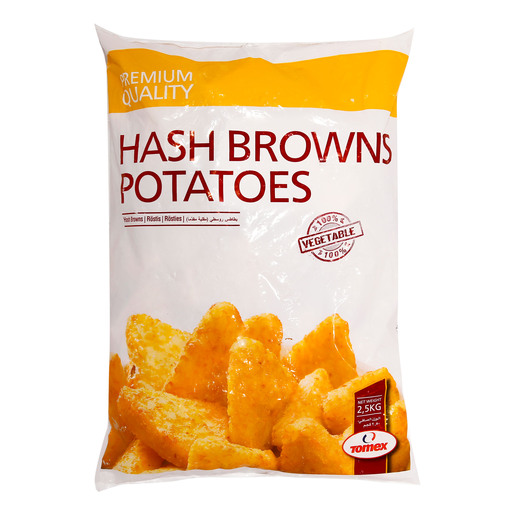 Buy Tomex Frozen Hash Brown Potatoes 25kg Online Lulu Hypermarket Qatar