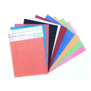 Win Plus A3 Jute Sheets EX171 10Sheets Assorted Color