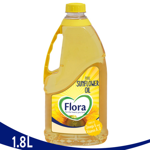 Buy Flora Pure Sunflower Oil 1.8Litre Online Lulu Hypermarket Qatar