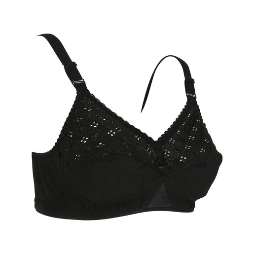 Buy Eten Women's Half Lace Bra LBK01 Black 34 Online ...
