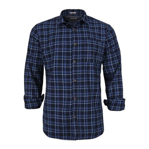 Buy Cortigiani Men's Casual Shirt Long Sleeve CT165 Navy Medium Online ...