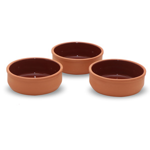 Via Pot Clay Bowl 12cm 0354 3pcs