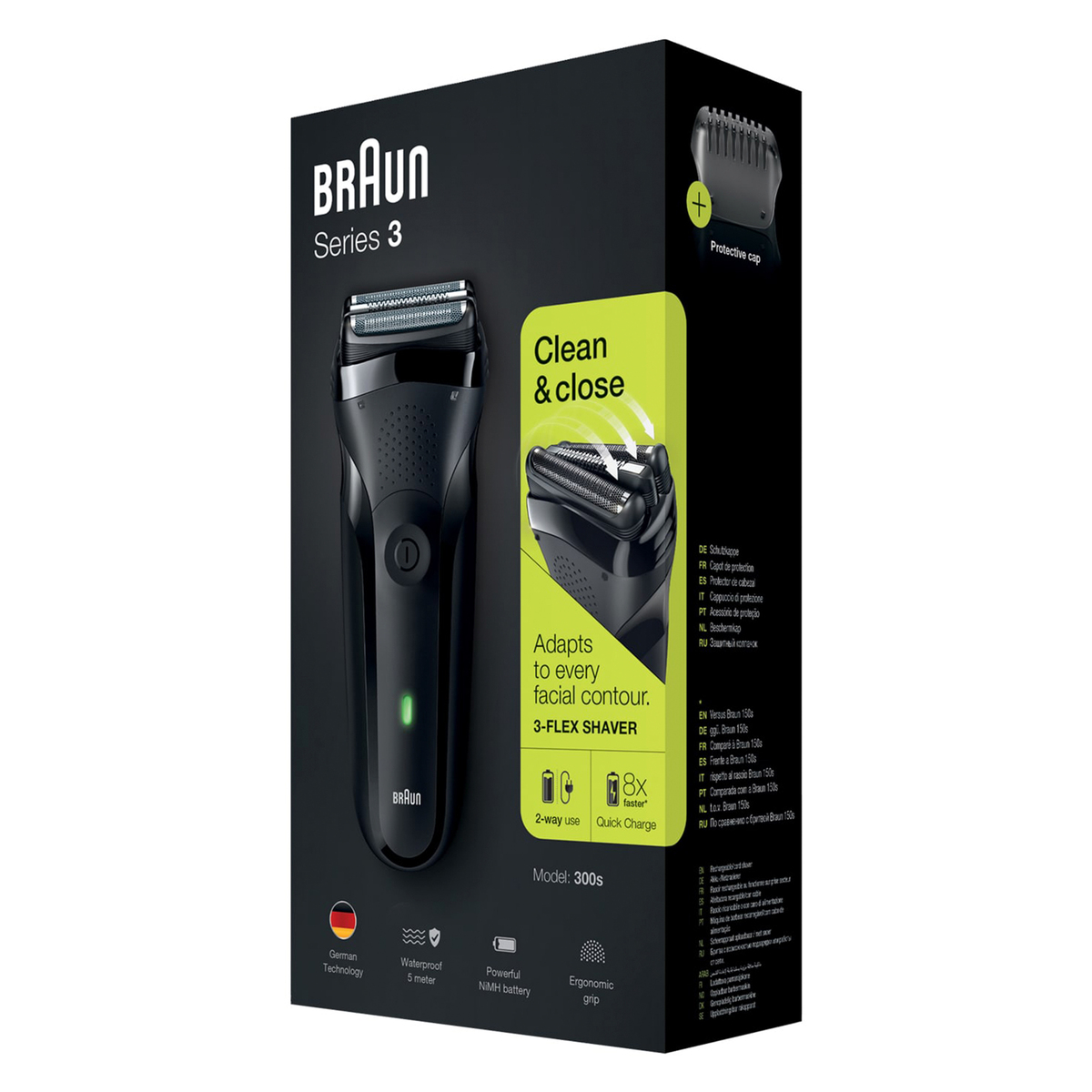 Braun Men Shaver Series 3 300s Black