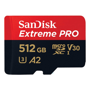 Extreme Pro microSDXC 512GB + Rescue Pro Deluxe 170MB/s A2 C10 V30 UHS-I U4