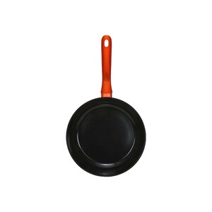 Chefline Induction Base Ceramic Natural Coating Fry Pan, 24 cm, Red, DZJ24