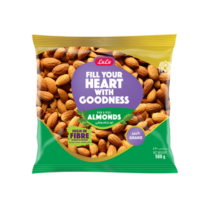 LuLu Raw & Real Almonds Grand 500 g