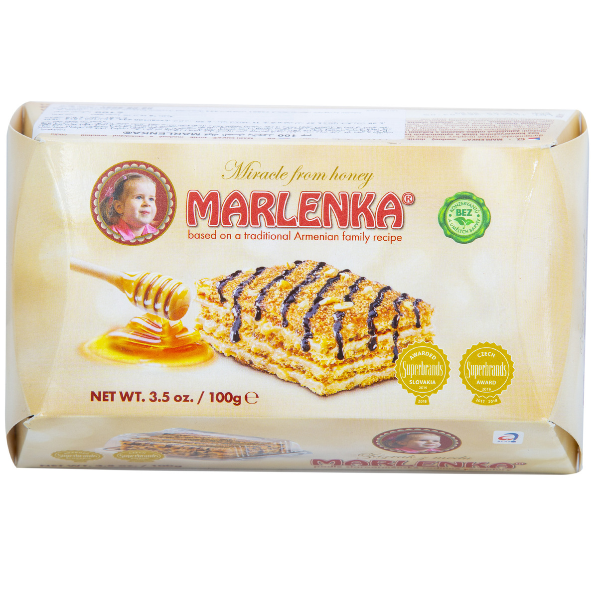 Marlenka Honey Walnut Cake 100g Pre Pack Cakes Lulu Kuwait