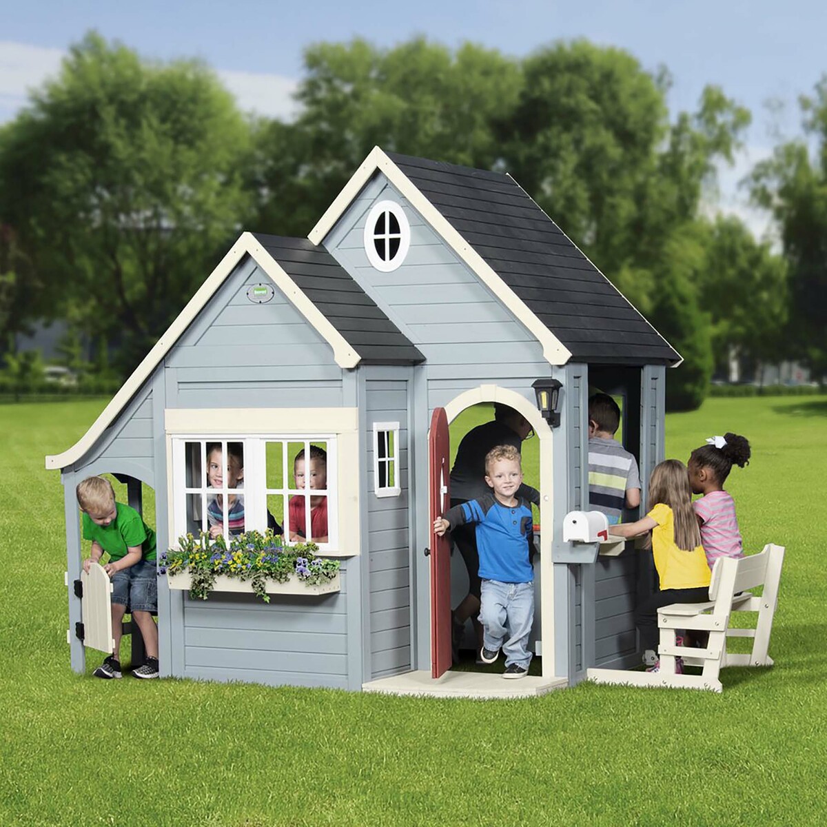 Backyard Discovery Spring Cottage Wooden Play House 1801349 Online at