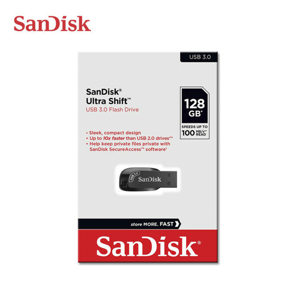 SanDisk Ultra Shift USB 3.0 Flash Drive 128GB(SDCZ410-128G-G46)