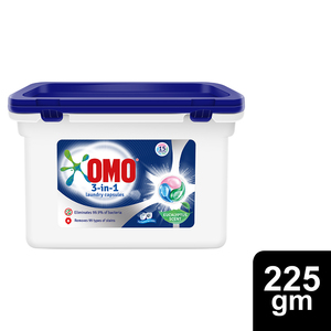 OMO 3in1 PODS Washing Liquid Capsules Eucalyptus Scent 15 pcs