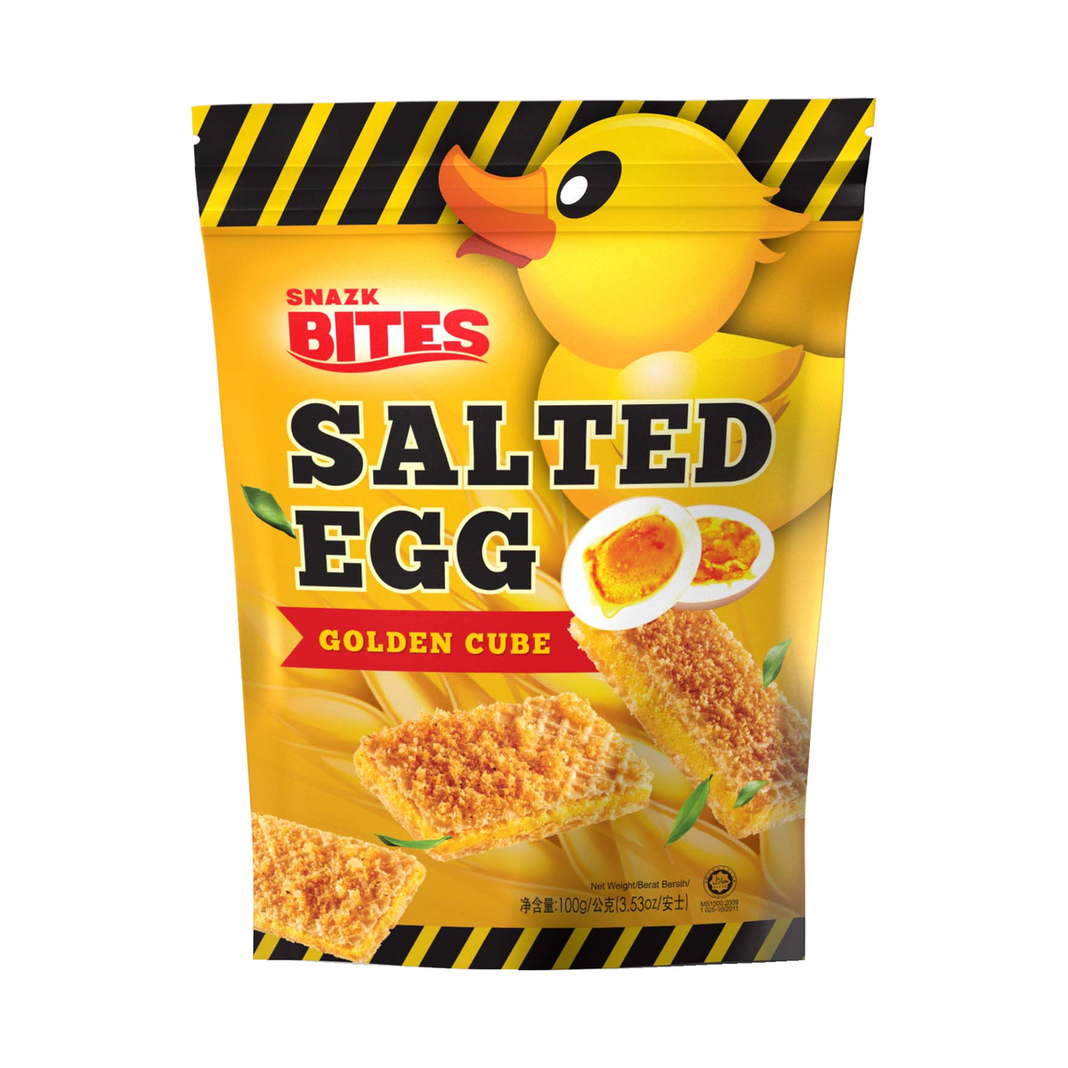 Snazk Bites Salted Egg Golden Cube 100 g