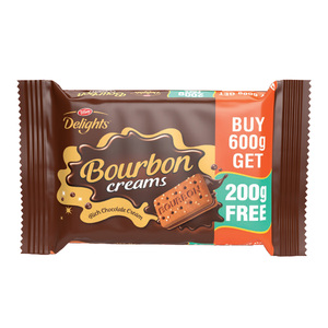 Tiffany Bourbon Chocolate Cream Biscuits 600 g + 200 g