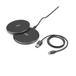 Hama QI-FC10 wireless charger, set of 2, black