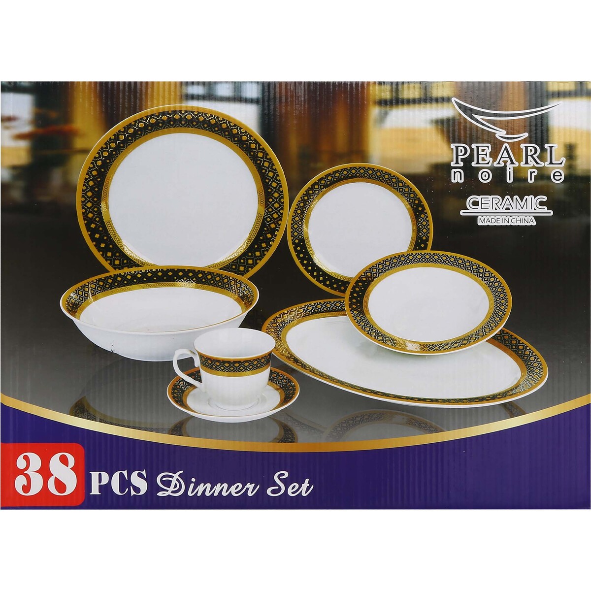 Pearl Noire Dinner Set 38pcs BAOYE216 GL