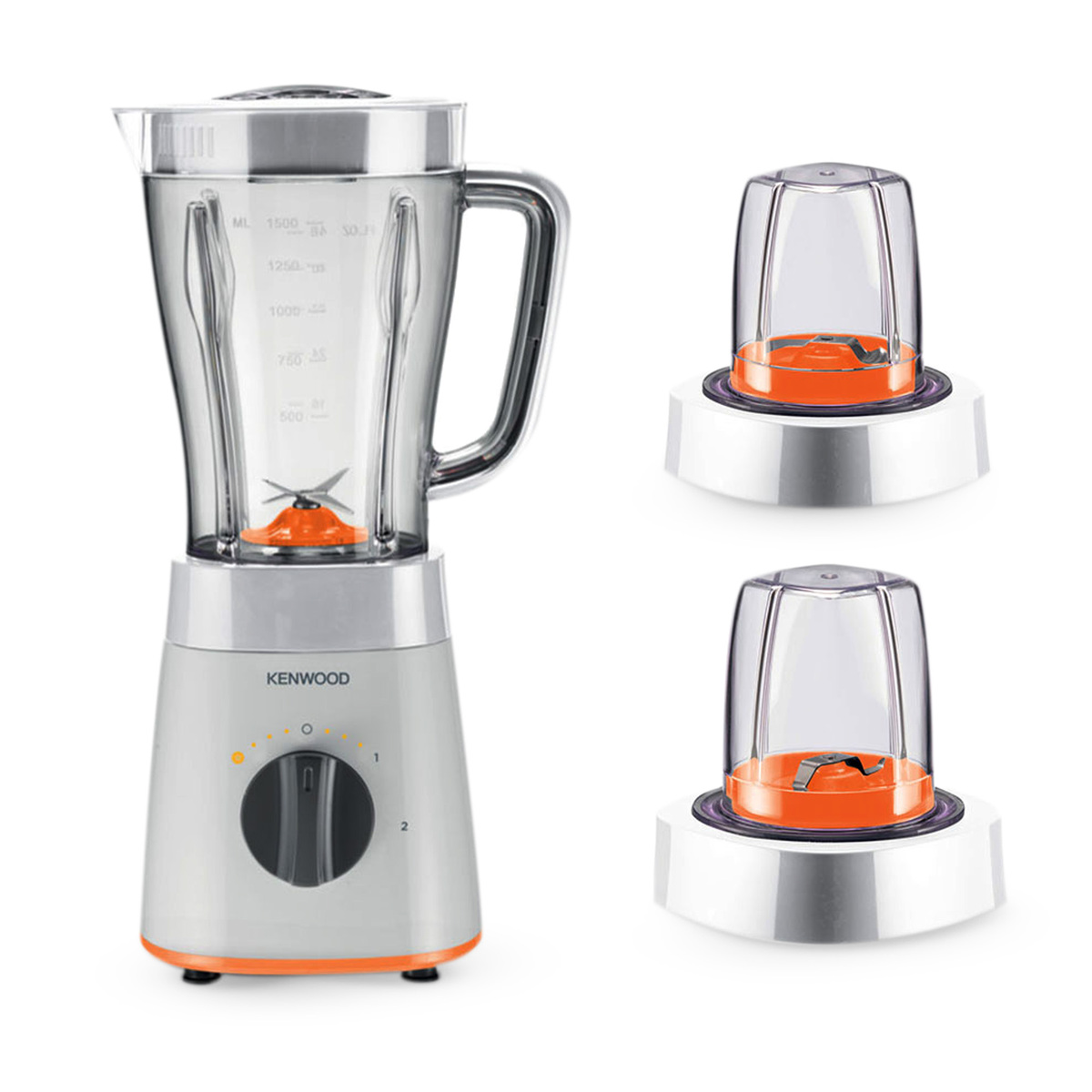 Kenwood Blender, 500W, 2L Jar, 2 Speeds + Pulse, 2 Multi Mills, White