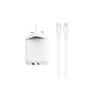 Trands TR-AD6489 Travel Charger With Type C To Lightning Cable