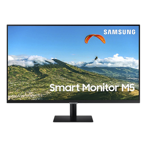 Samsung Smart Monitor with Mobile Connectivity LS32AM500NMXUE - In-built speaker with Voice Assistant remote