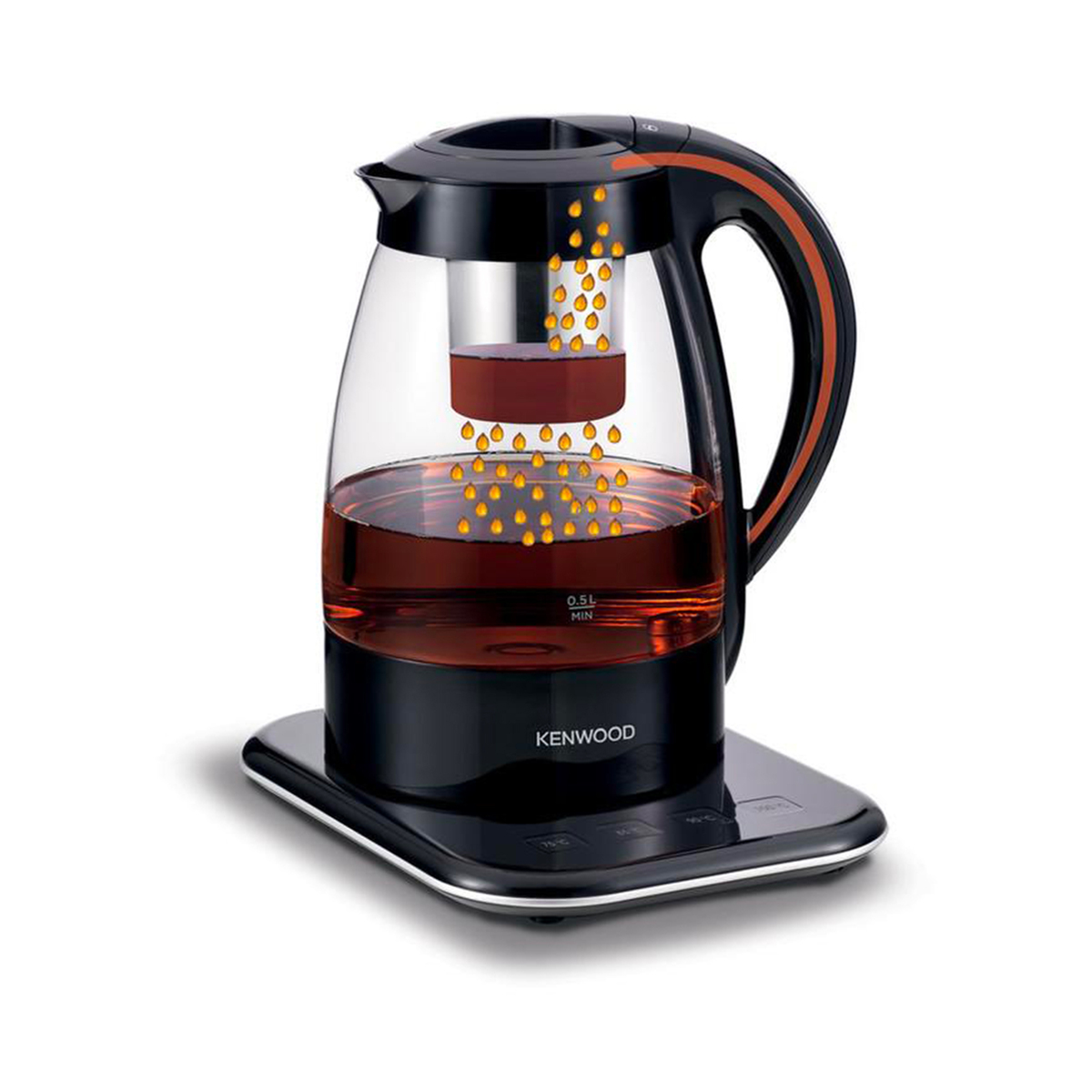 Kenwood Automatic Tea Maker, 1.2L, 2200W, Glass, TMG70