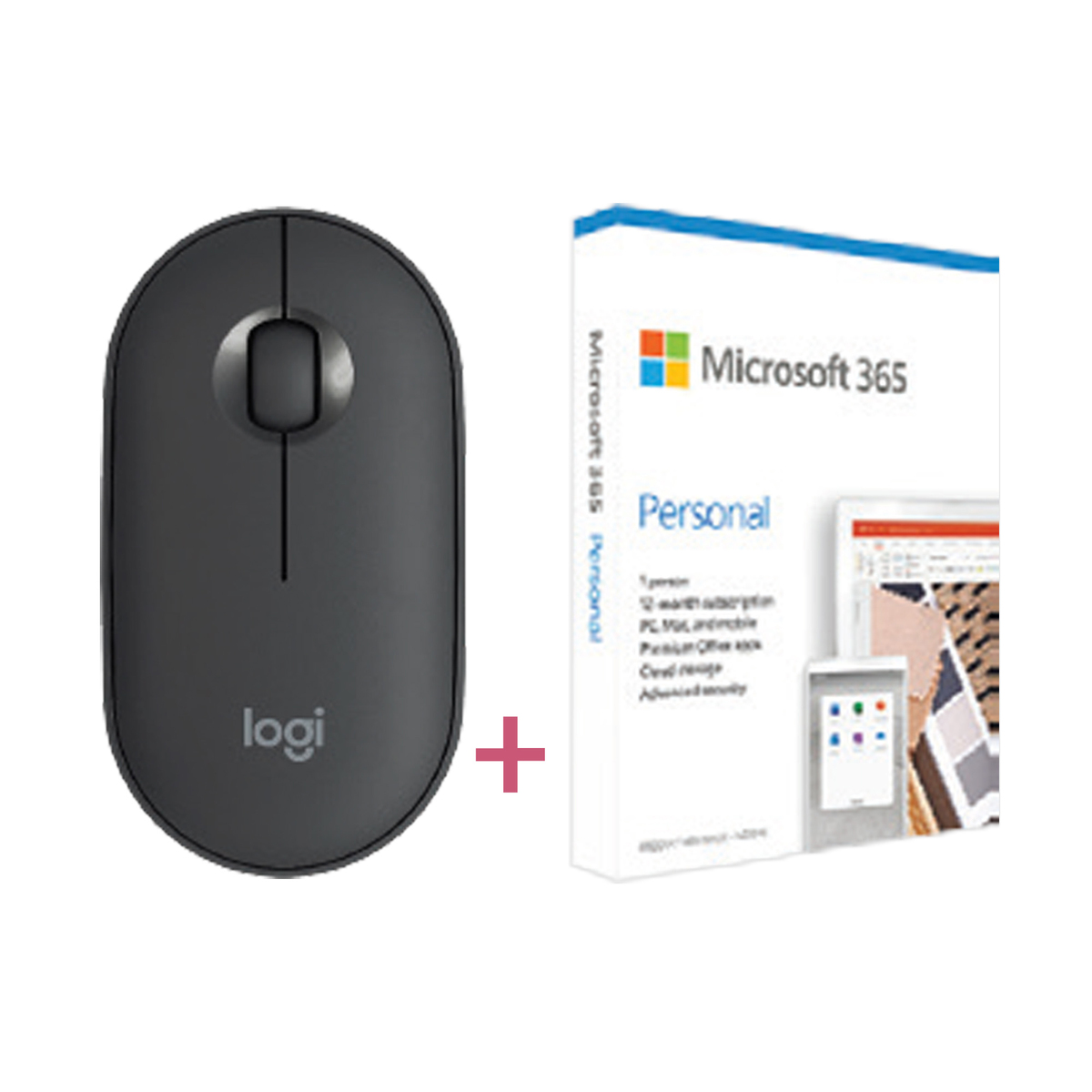 Logitech Wireless Mousem350 Microsoft Office 365 Personal Pc Mouse Lulu Uae