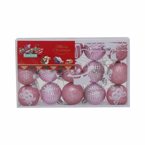 Party Fusion X'mas Decoration Ball Set 5cm AF-21F145 15pcs Assorted