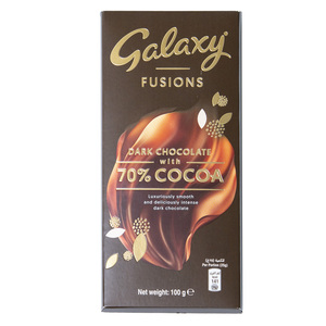 Galaxy Fusions Dark Chocolate With 70% Cocoa 100 g