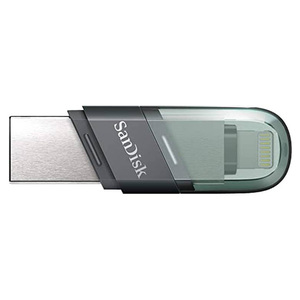 SanDisk 128GB iXpand Flash Drive Flip USB 3.1 Gen,GN6NN, Black, SDIX90N 128G GN6NE