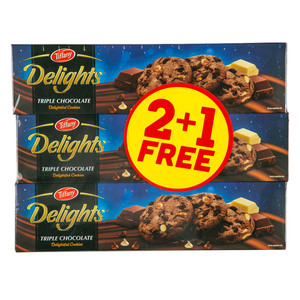 Tiffany Delight Triple Chocolate Cookies 3 x 100 g