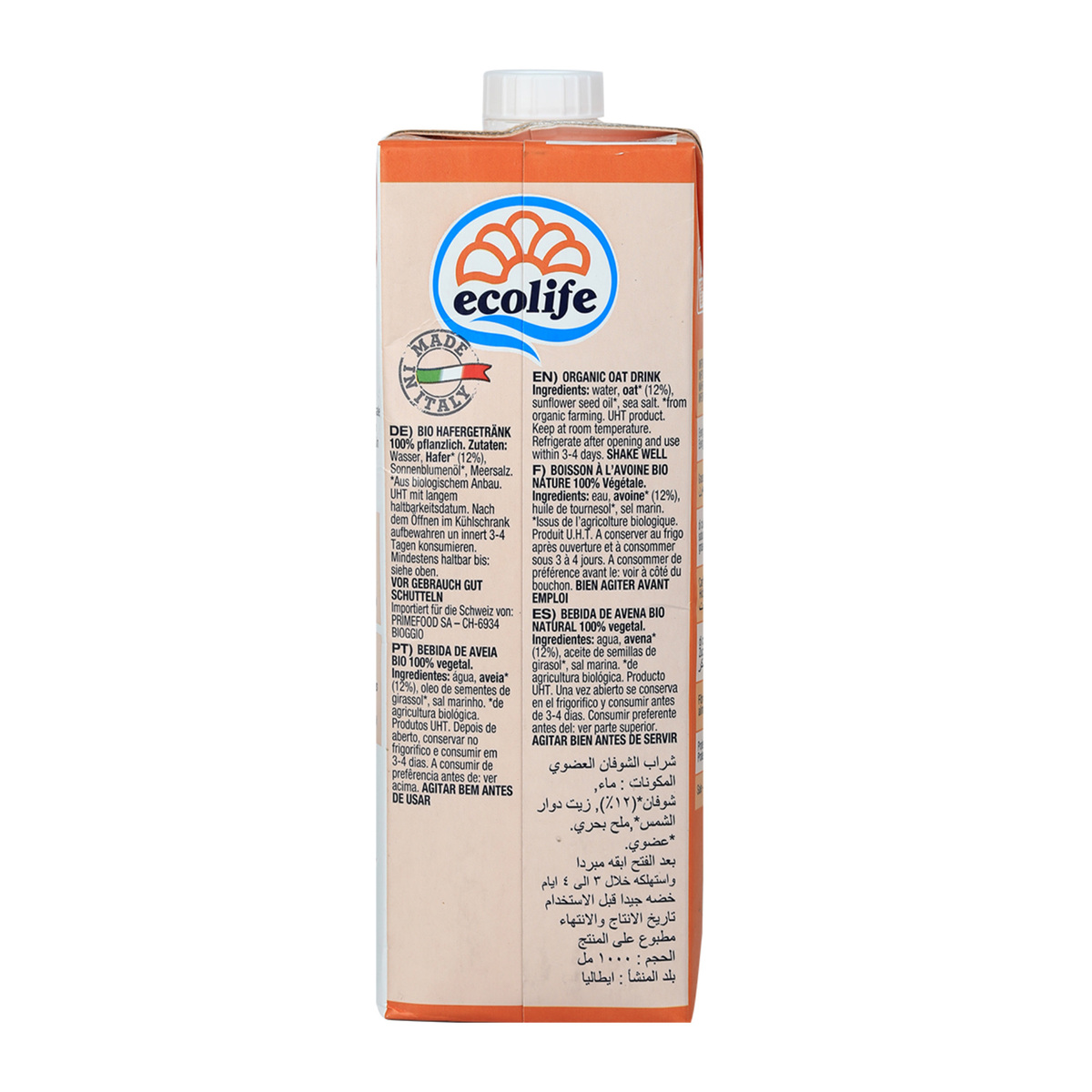 Ecolife Organic Oat Drink Natural 1 Litre