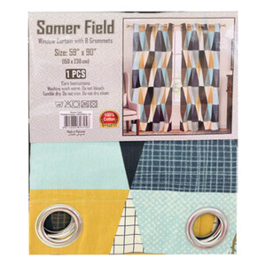 Somer Field Window Curtain 150x230cm 1pc Assorted