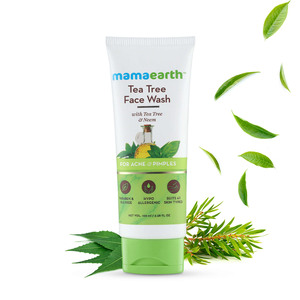 Mamaearth Tea Tree Facewash for Acne & Pimples 100 ml