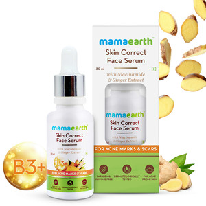 Mamaearth Skin Correct Face Serum with Niacinamide and Ginger Extract for Acne Marks & Scars 30 ml